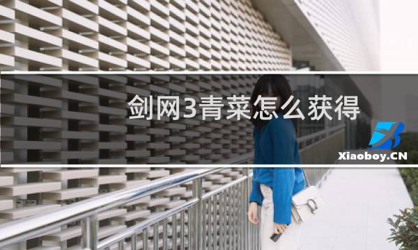 剑网3青菜怎么获得