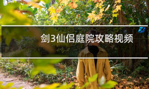 剑3仙侣庭院攻略视频