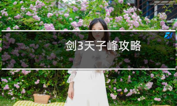 剑3天子峰攻略