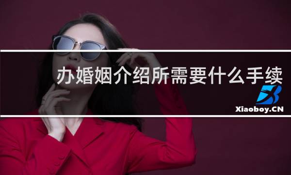 办婚姻介绍所需要什么手续