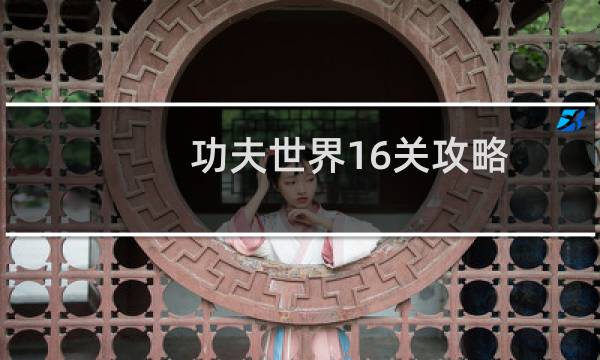 功夫世界16关攻略