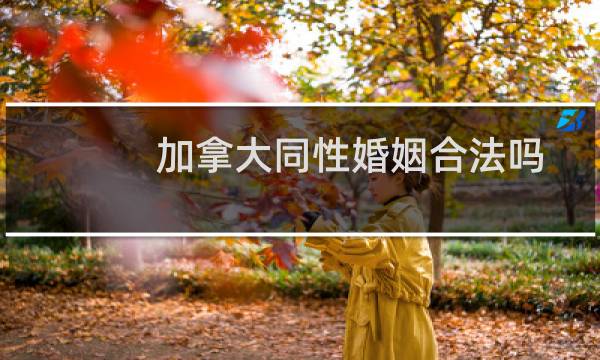 加拿大同性婚姻合法吗