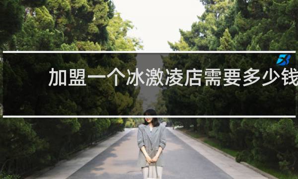 加盟一个冰激凌店需要多少钱