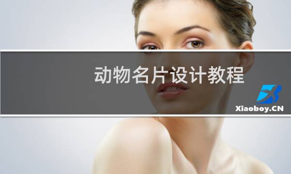 动物名片设计教程