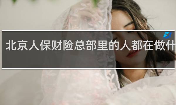 北京人保财险总部里的人都在做什么啊