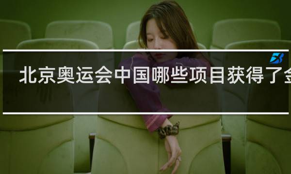 北京奥运会中国哪些项目获得了金牌