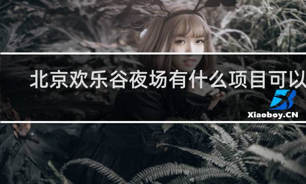北京歡樂谷夜場有什么項目可以玩
