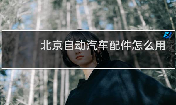 北京自动汽车配件怎么用