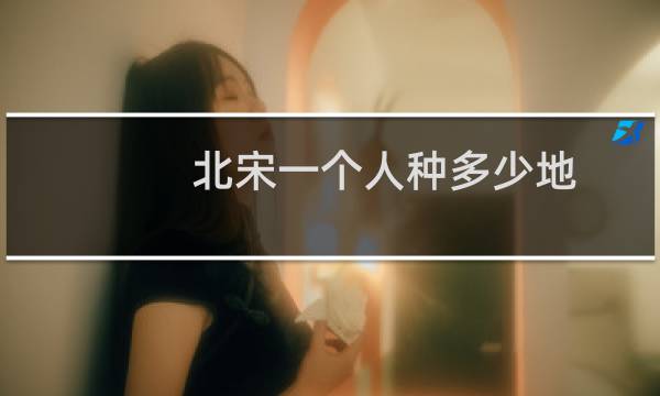 北宋一个人种多少地