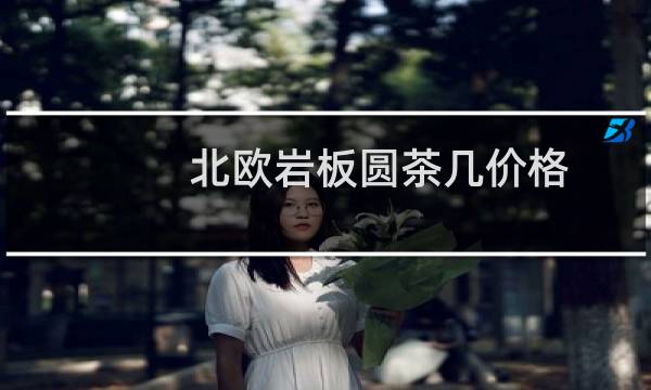 北欧岩板圆茶几价格