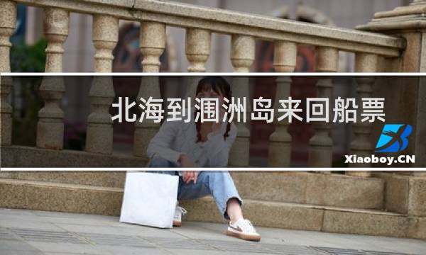 北海到涠洲岛来回船票