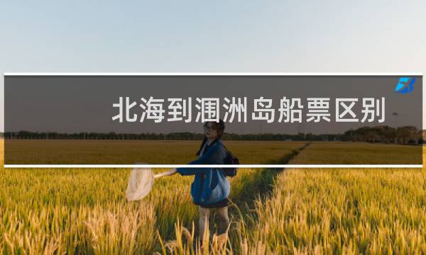 北海到涠洲岛船票区别