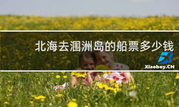 北海去涠洲岛的船票多少钱