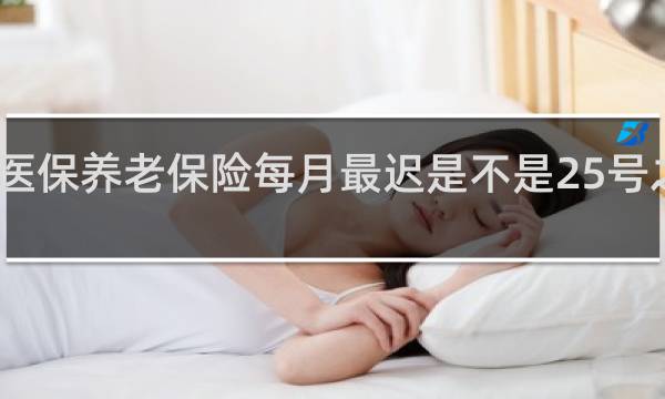 医保养老保险每月最迟是不是25号之前交