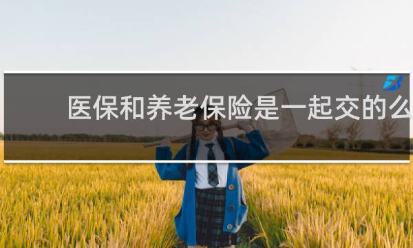 医保和养老保险是一起交的么