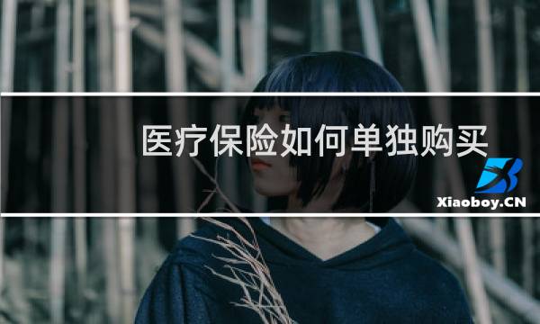 医疗保险如何单独购买