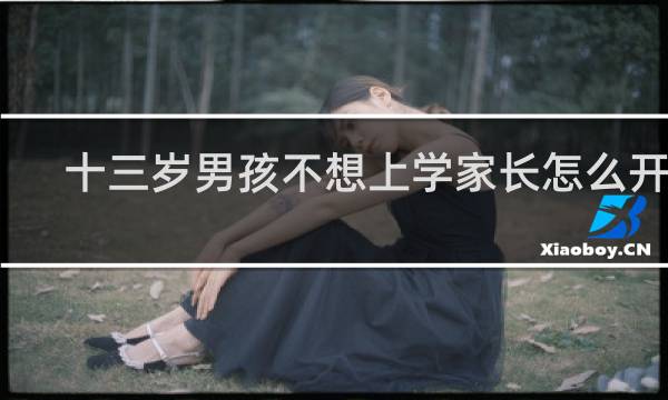 十三岁男孩不想上学家长怎么开导