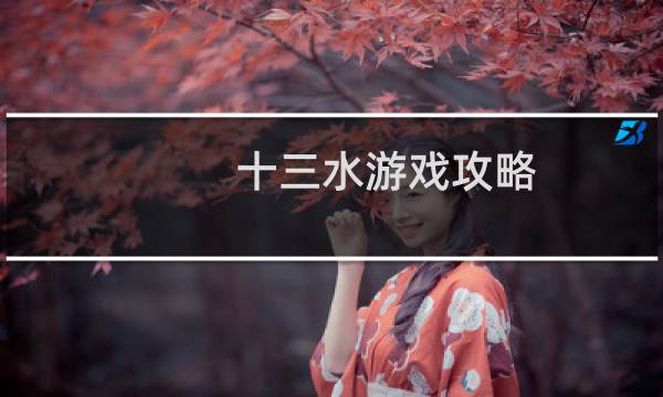 十三水游戏攻略
