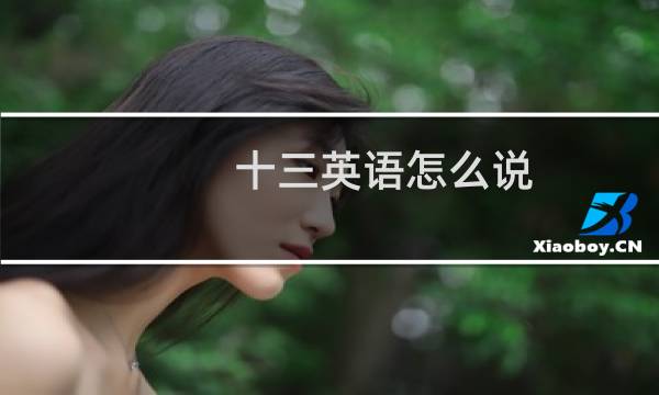 十三英语怎么说