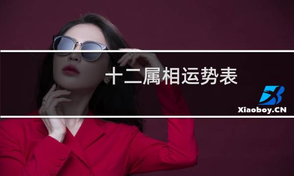 十二属相运势表