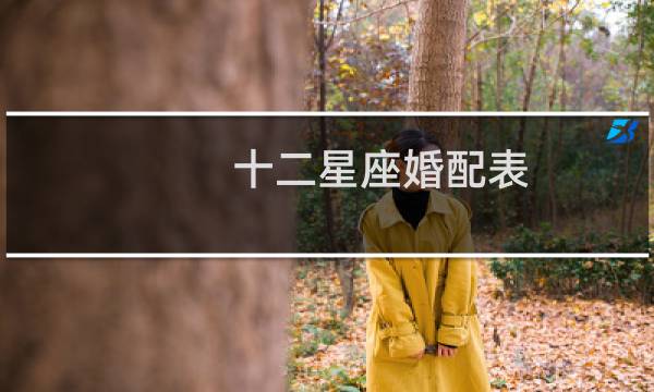十二星座婚配表