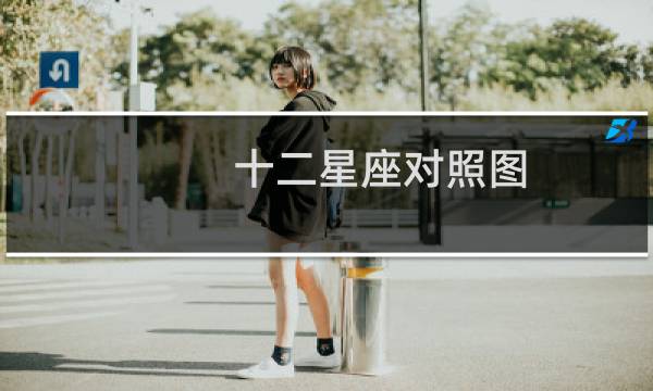 十二星座对照图