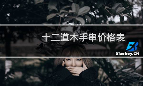 十二道木手串价格表