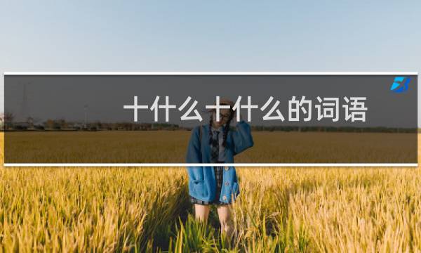 十什么十什么的词语