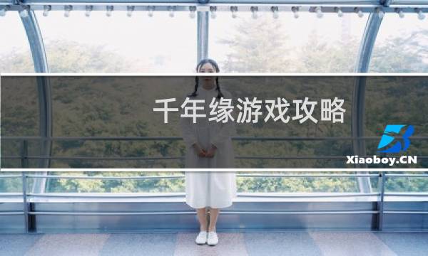 千年缘游戏攻略