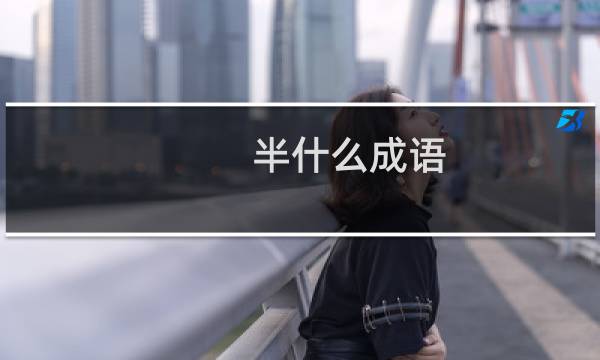 半什么成语
