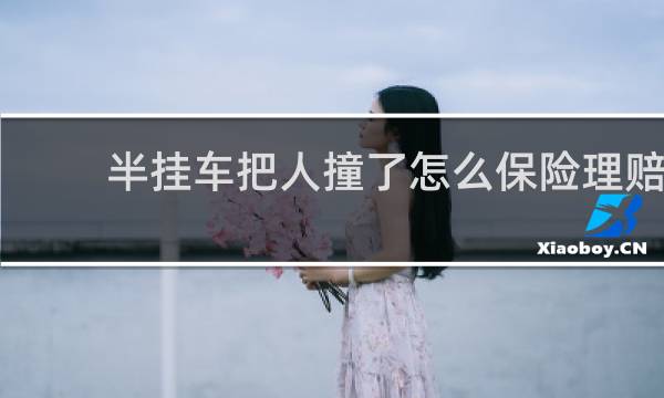 半挂车把人撞了怎么保险理赔