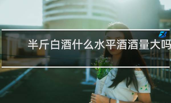 半斤白酒什么水平酒酒量大吗