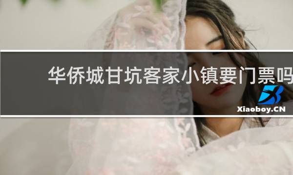 华侨城甘坑客家小镇要门票吗