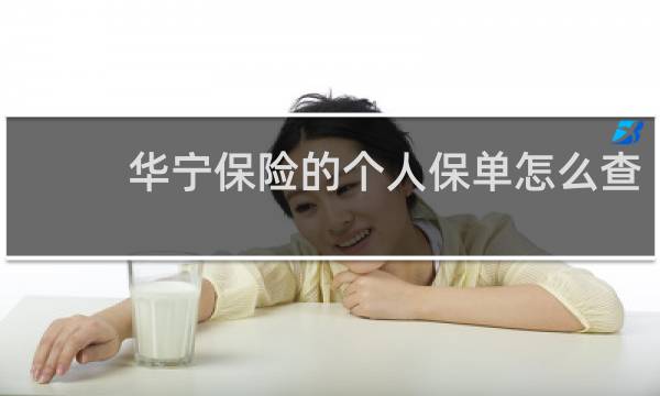华宁保险的个人保单怎么查