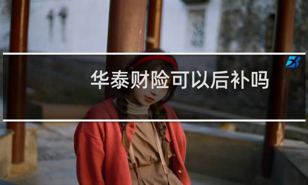 华泰财险可以后补吗