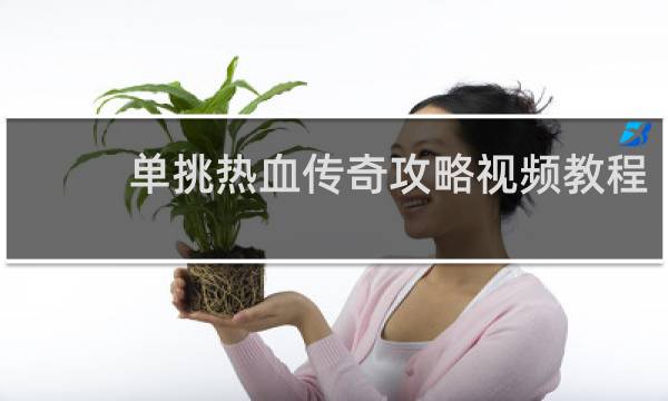 单挑热血传奇攻略视频教程
