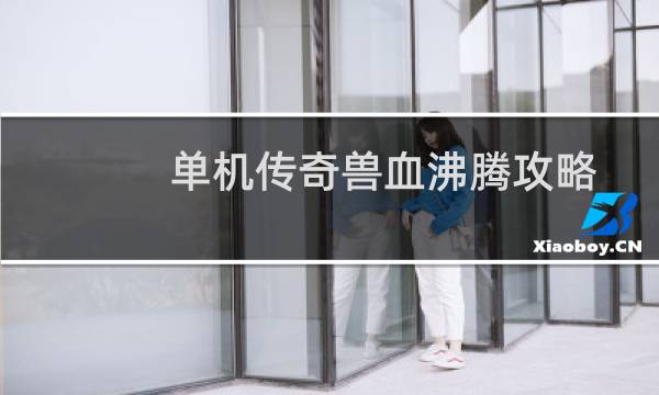 单机传奇兽血沸腾攻略