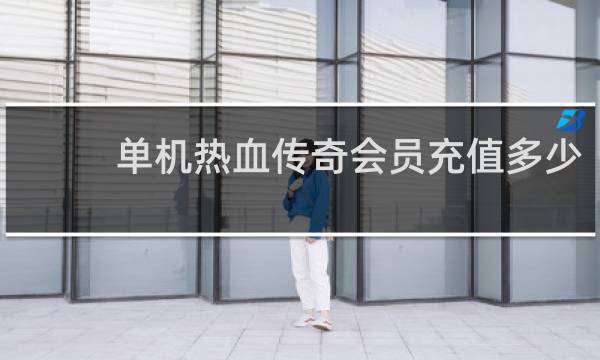 单机热血传奇会员充值多少