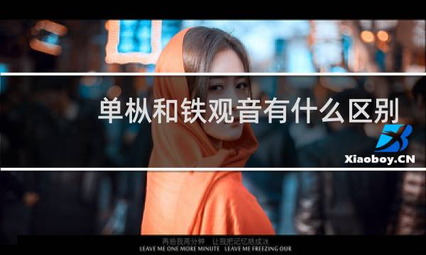 单枞和铁观音有什么区别