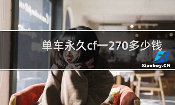 单车永久cf一270多少钱