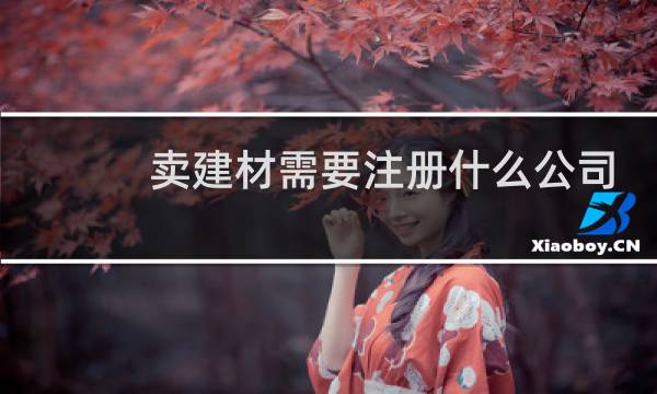 卖建材需要注册什么公司