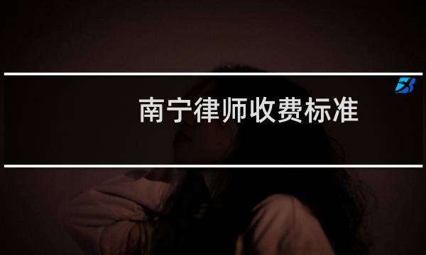 南宁律师收费标准