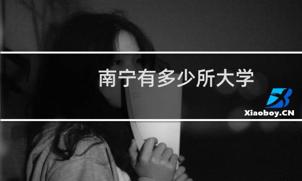 南宁有多少所大学