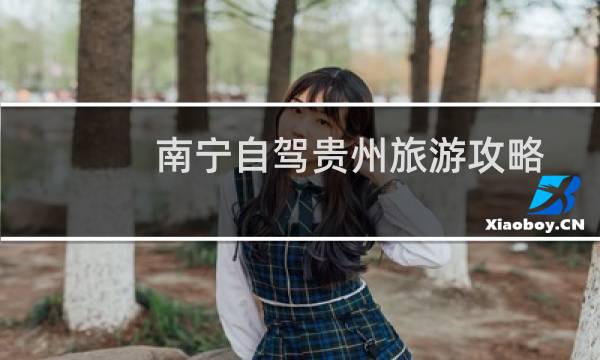 南宁自驾贵州旅游攻略