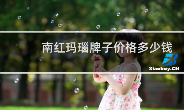 南红玛瑙牌子价格多少钱