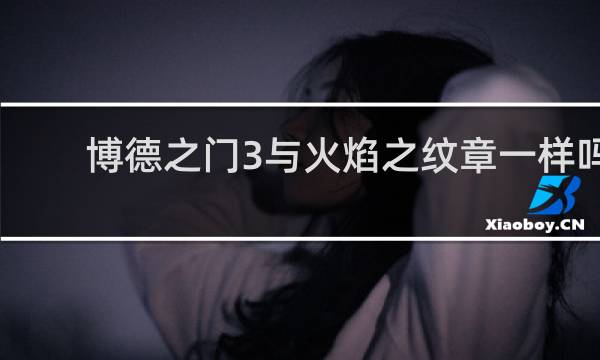 博德之门3与火焰之纹章一样吗