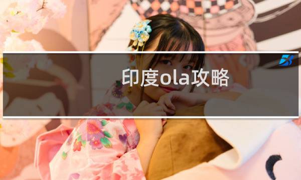 印度ola攻略