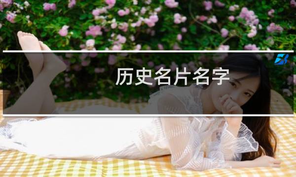 历史名片名字