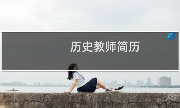 历史教师简历