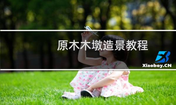 原木木墩造景教程